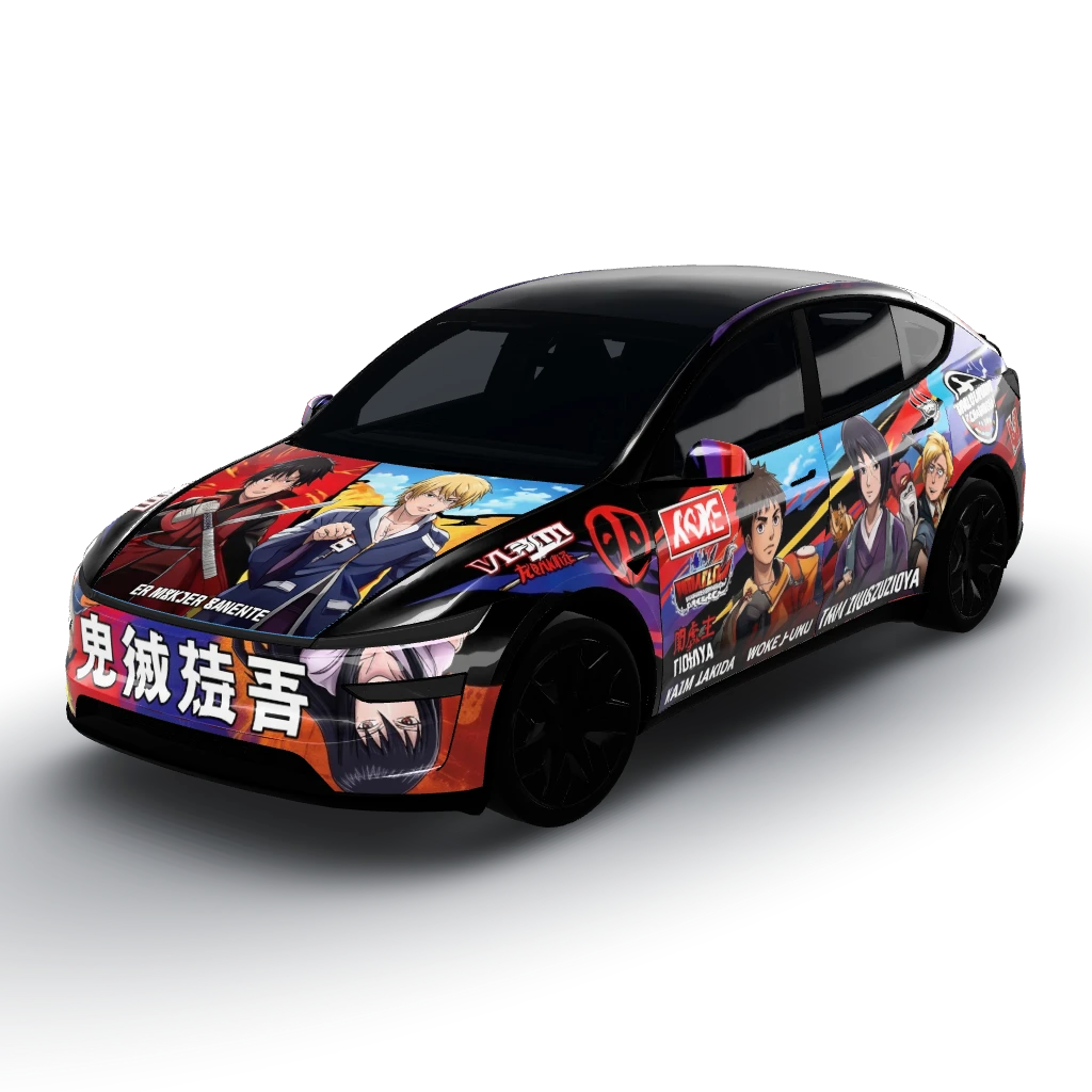 File:///var/mobile/Library/SMS/Attachments/e — a Model Y L wearing this AI wrap design