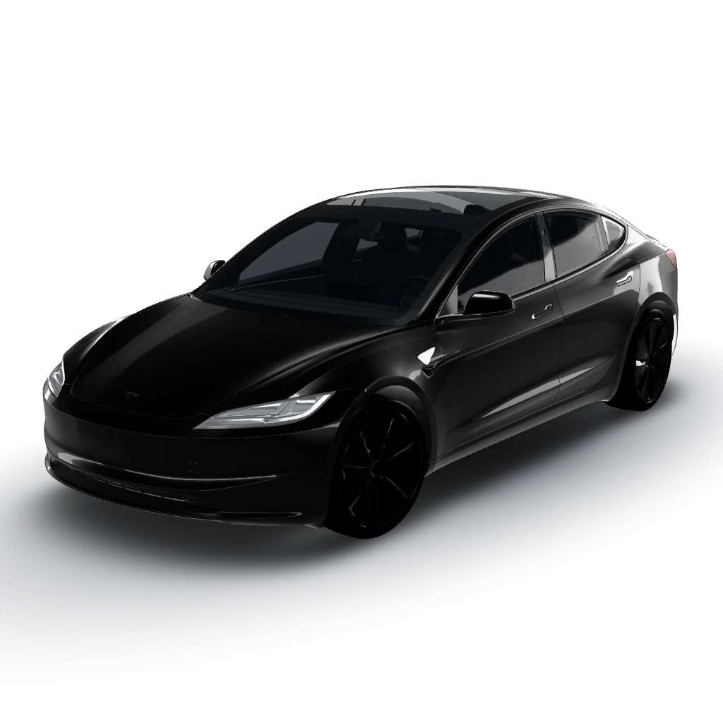Wrap design for this exact Tesla Model 3 — a Model 3 (2024+) Standard & Premium wearing this AI wrap design