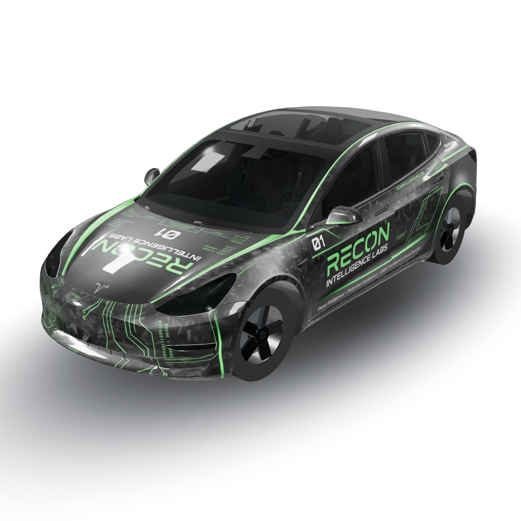 Elite, factory-quality Tesla Model 3 — a Model 3 wearing this AI wrap design