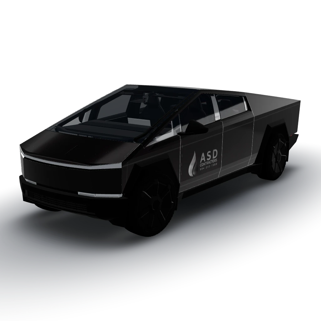 Thanks for sharing the logo! — a Cybertruck wearing this AI wrap design