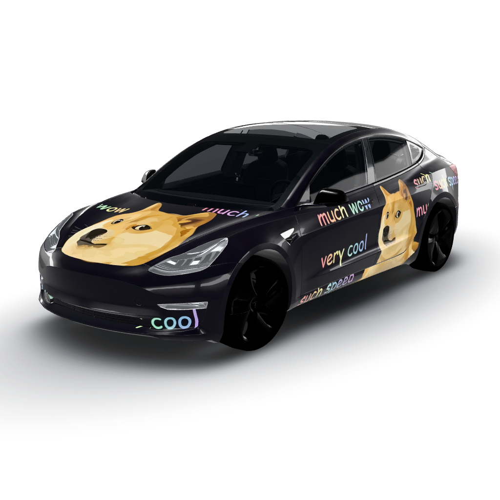 Yes, the design is for the old Model 3 — a Model 3 wearing this AI wrap design