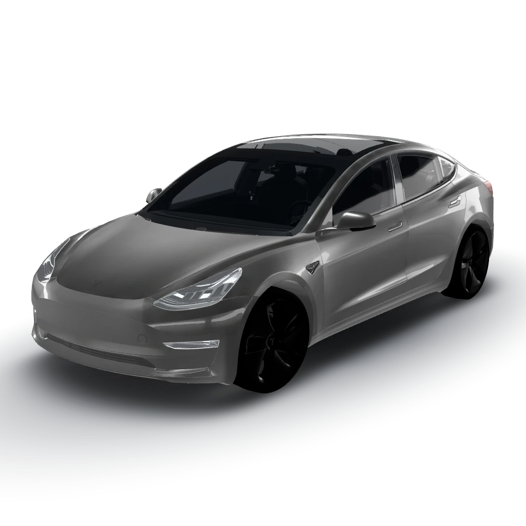 To clarify, you want a satin dark grey — a Model 3 wearing this AI wrap design