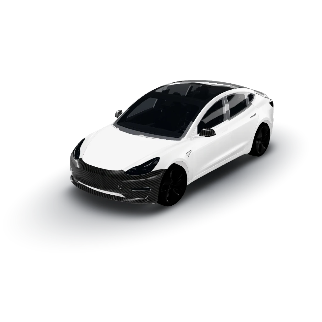 Thanks for the clarification! — a Model 3 wearing this AI wrap design