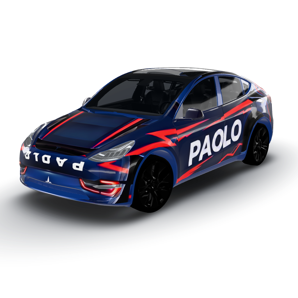 Hood, it will feature a large — a Model Y wearing this AI wrap design