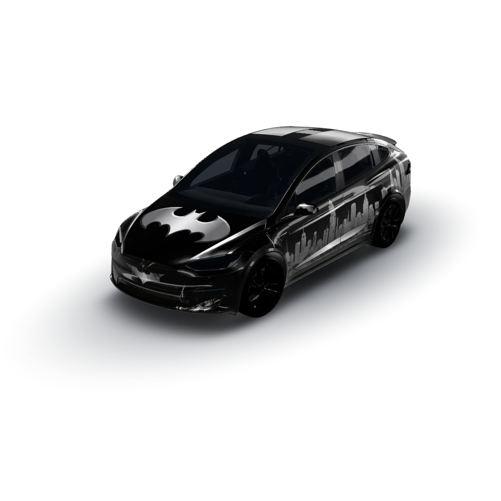Great! — a Model X (2021) wearing this AI wrap design