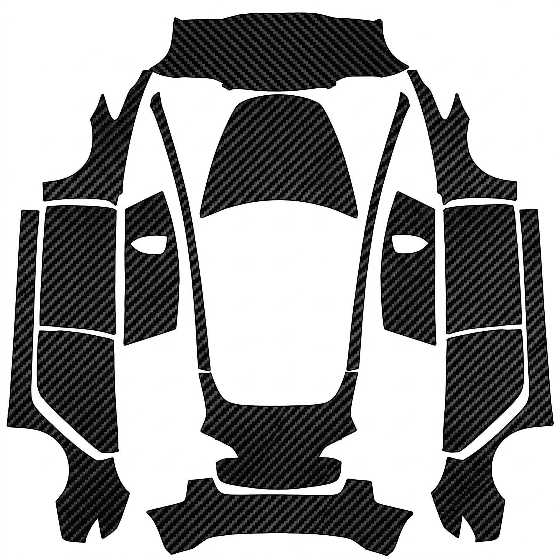 Carbon fiber weave — AI wrap design for a Model 3