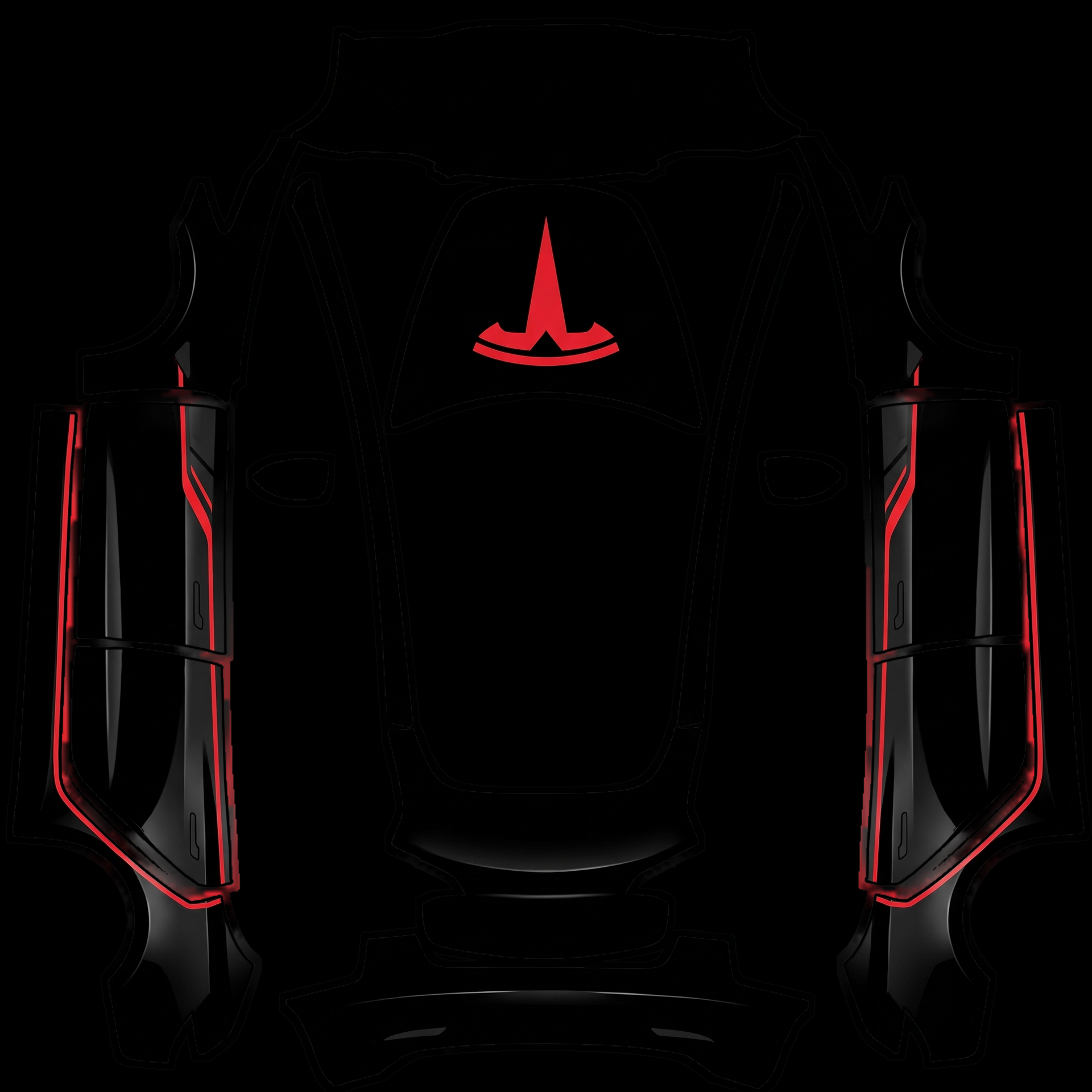 Artwork features a sleek black base texture — AI wrap design for a Model 3