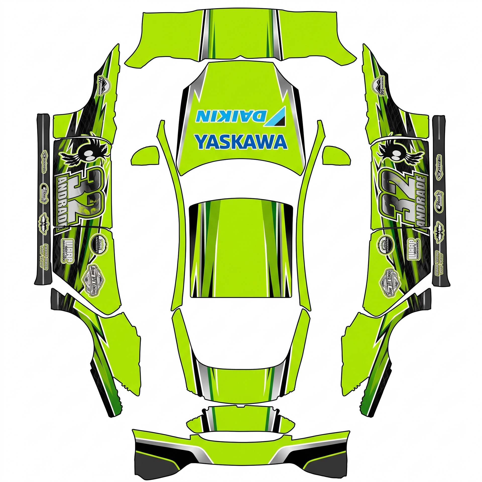 I’m trying to see what we can make — AI wrap design for a Model S (2021)