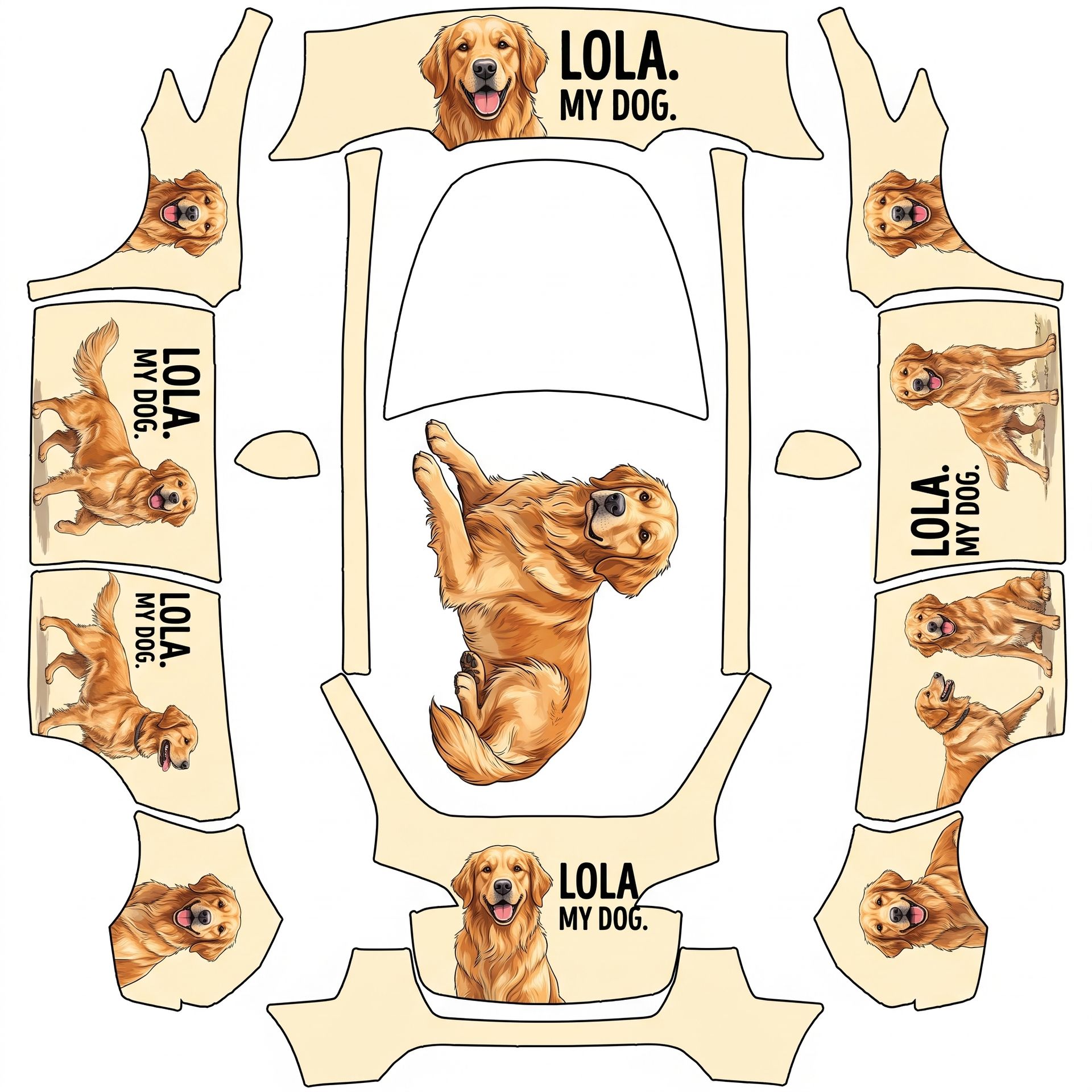 Lola — AI wrap design for a Model Y