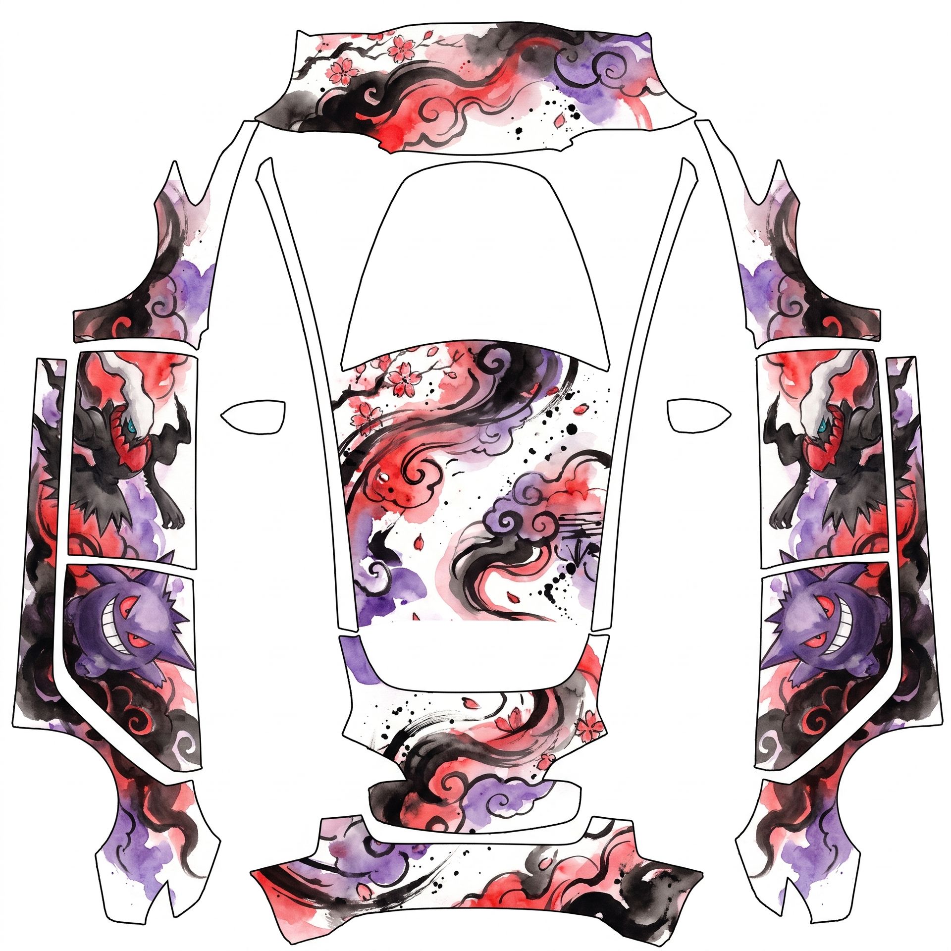 Sounds great! — AI wrap design for a Model 3