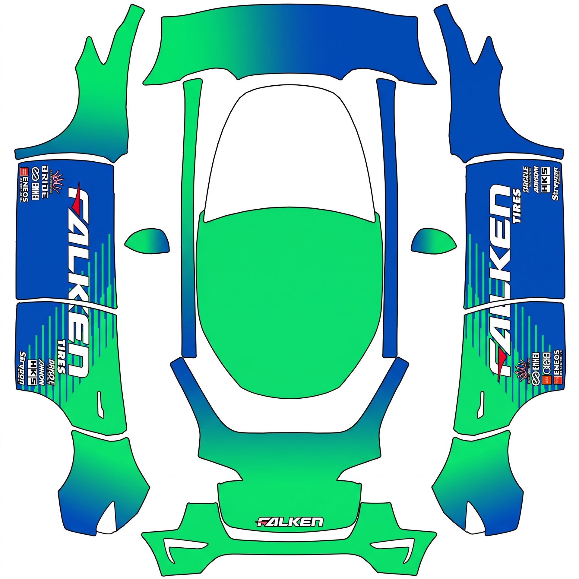 This livery — AI wrap design for a Model Y