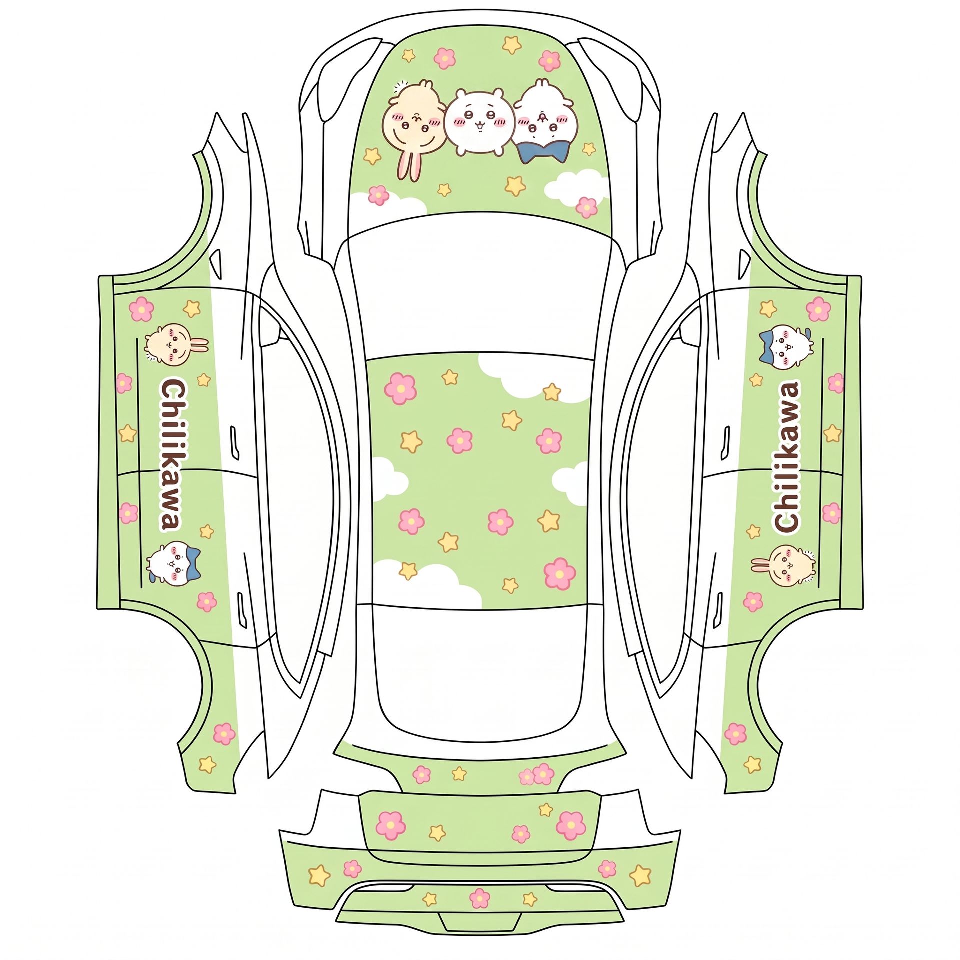 很高兴你喜欢这个设计!下面是最终的设计总结: Hood — AI wrap design for a Model Y (2025+ Base)