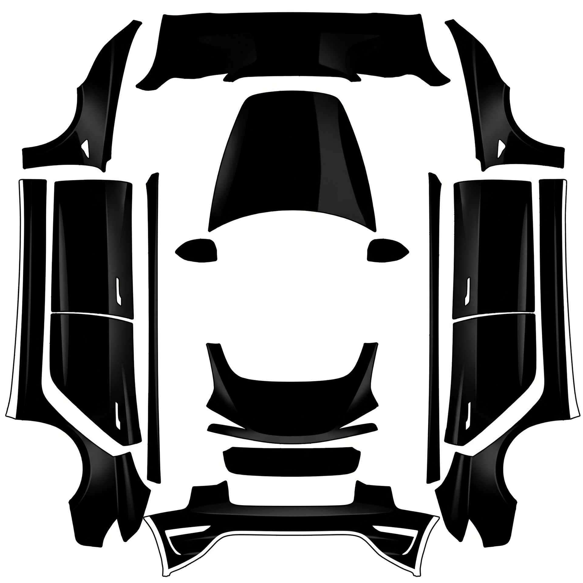 Wrap design for this exact Tesla Model 3 — AI wrap design for a Model 3 (2024+) Standard & Premium