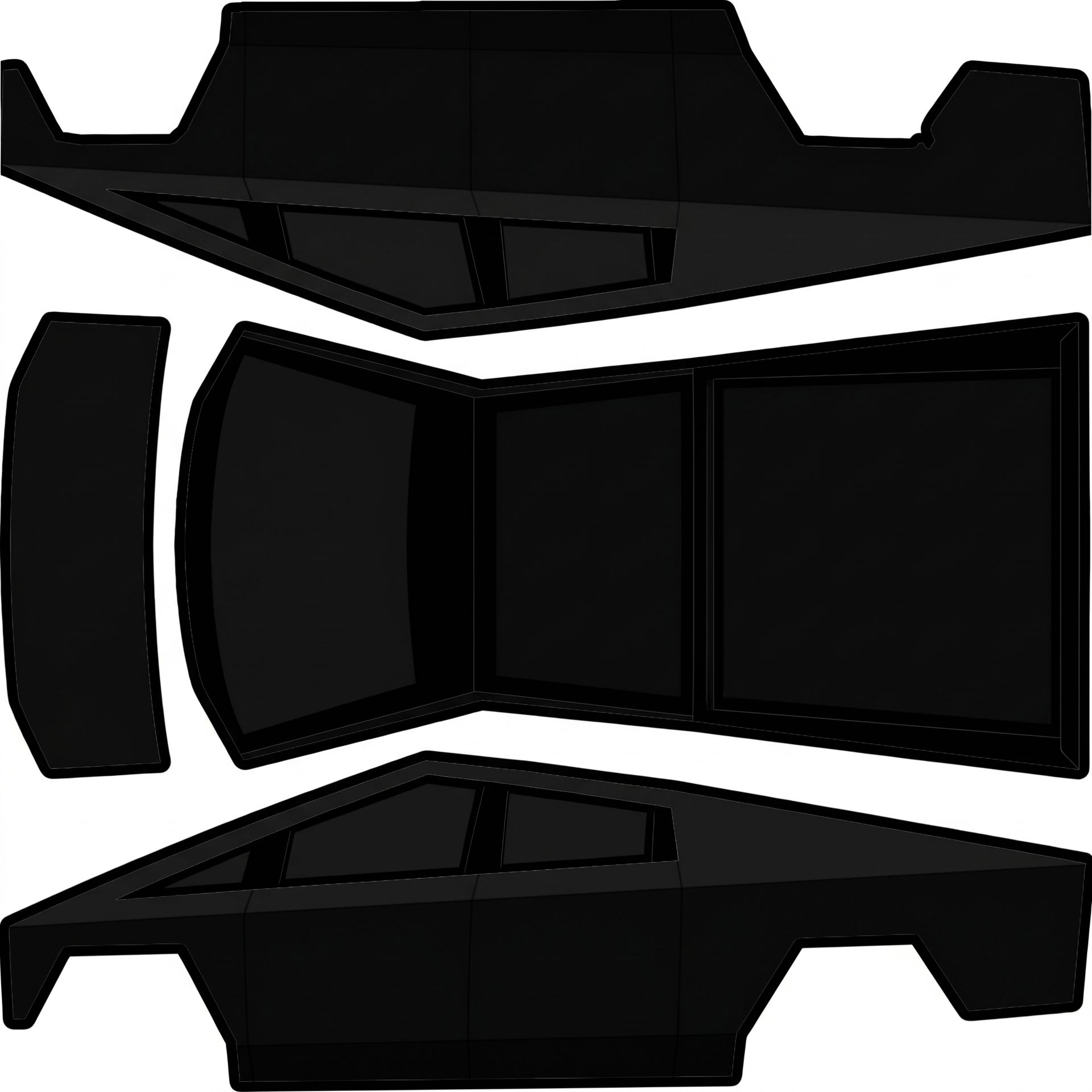 Your final design for the Cybertruck — AI wrap design for a Cybertruck