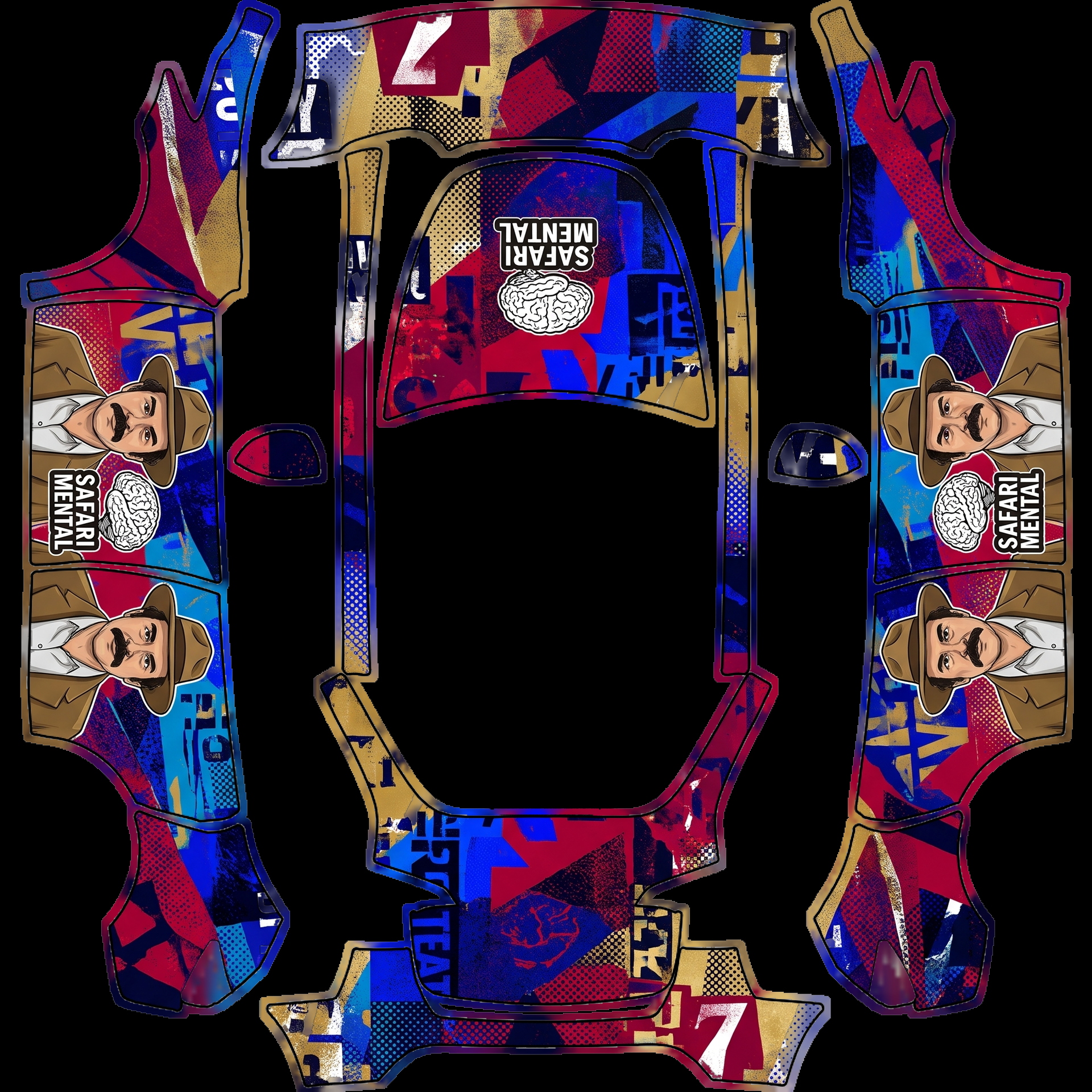 Entendido — AI wrap design for a Model Y