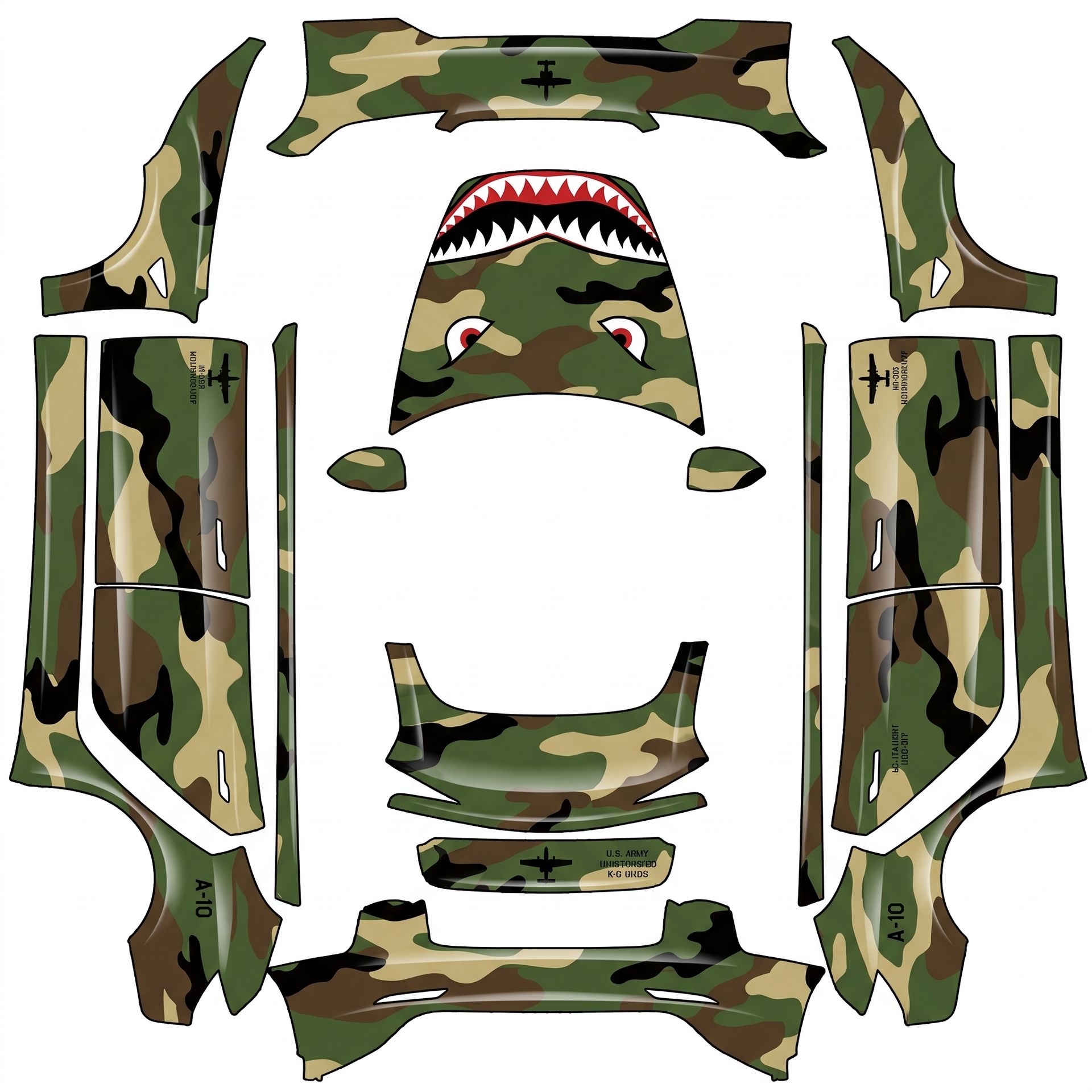 We'll replicate the A-10 Warthog's classic — AI wrap design for a Model 3 (2024+) Performance