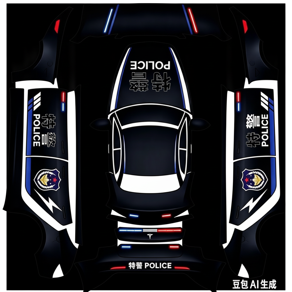 Apply the uploaded image as a custom car — AI wrap design for a Model Y L