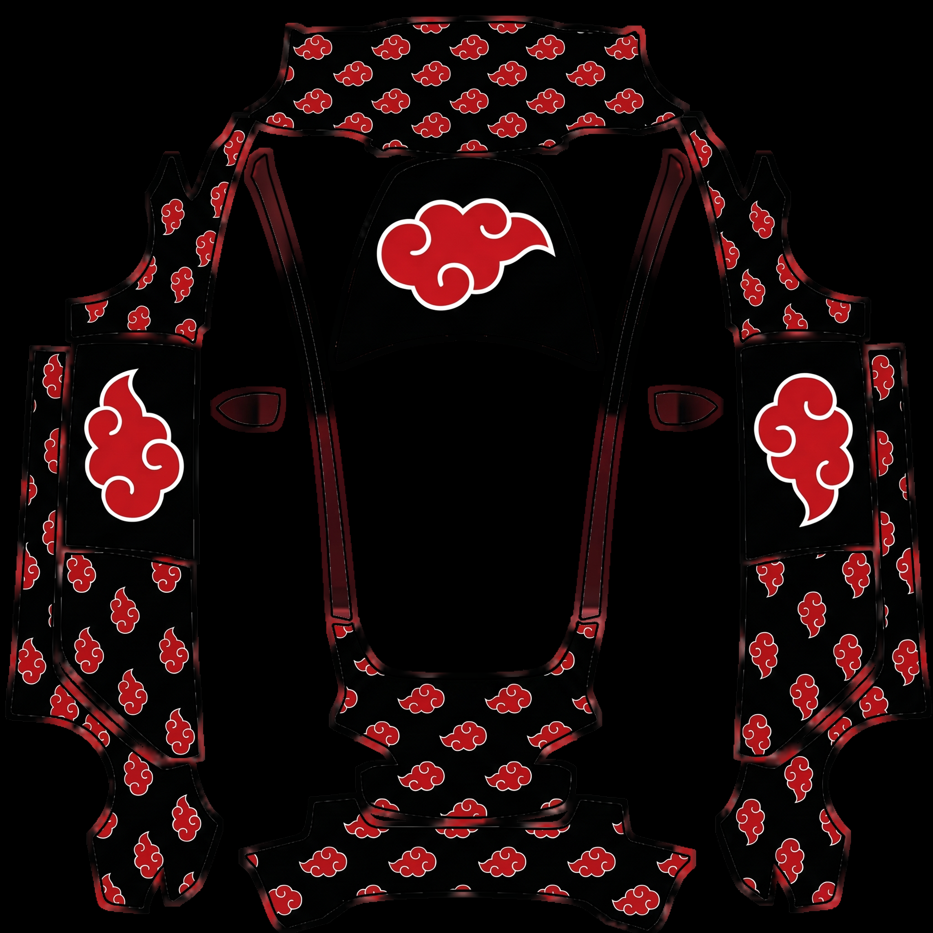 Cohesive design of small Akatsuki cloud — AI wrap design for a Model 3
