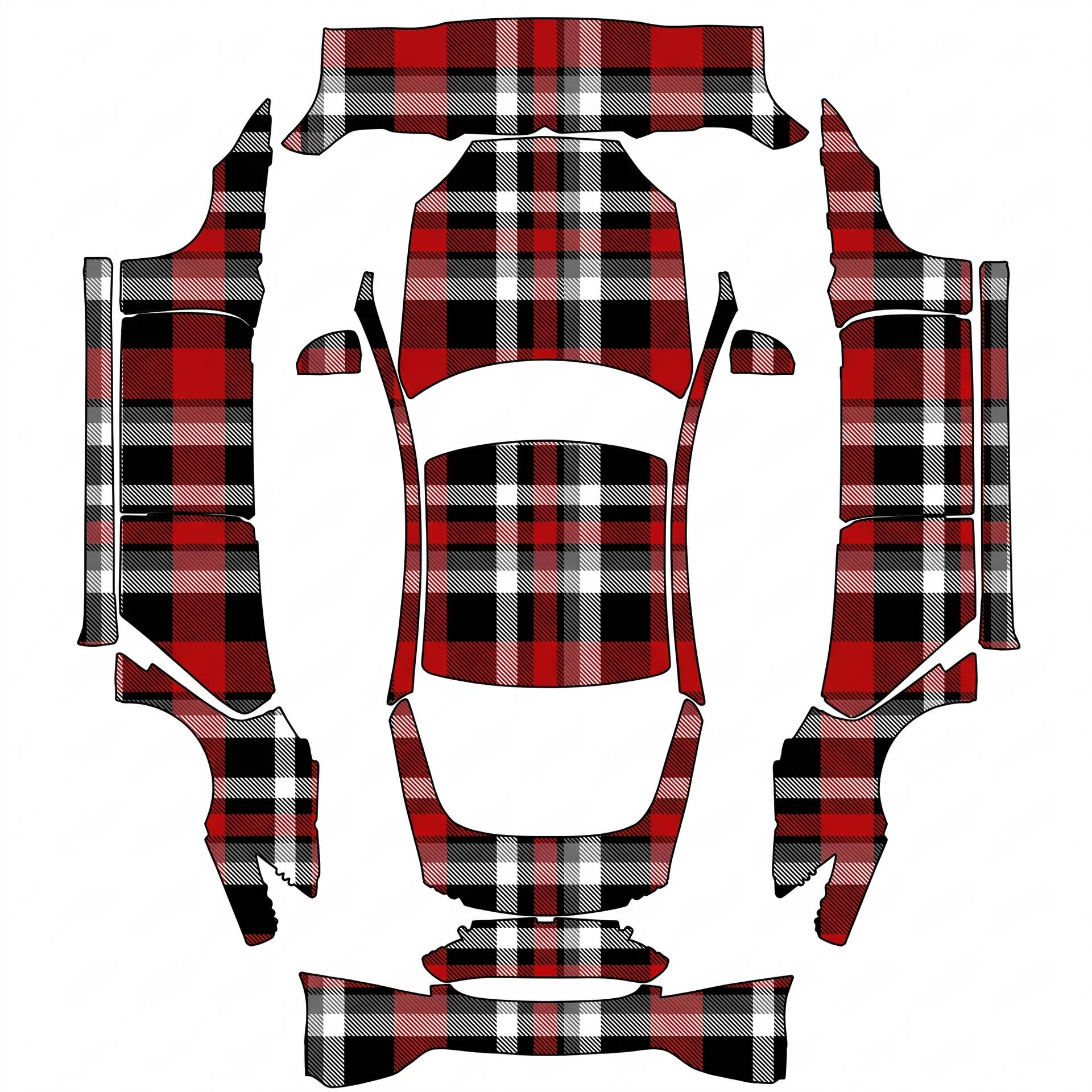 Perfect! — AI wrap design for a Model S (2021)