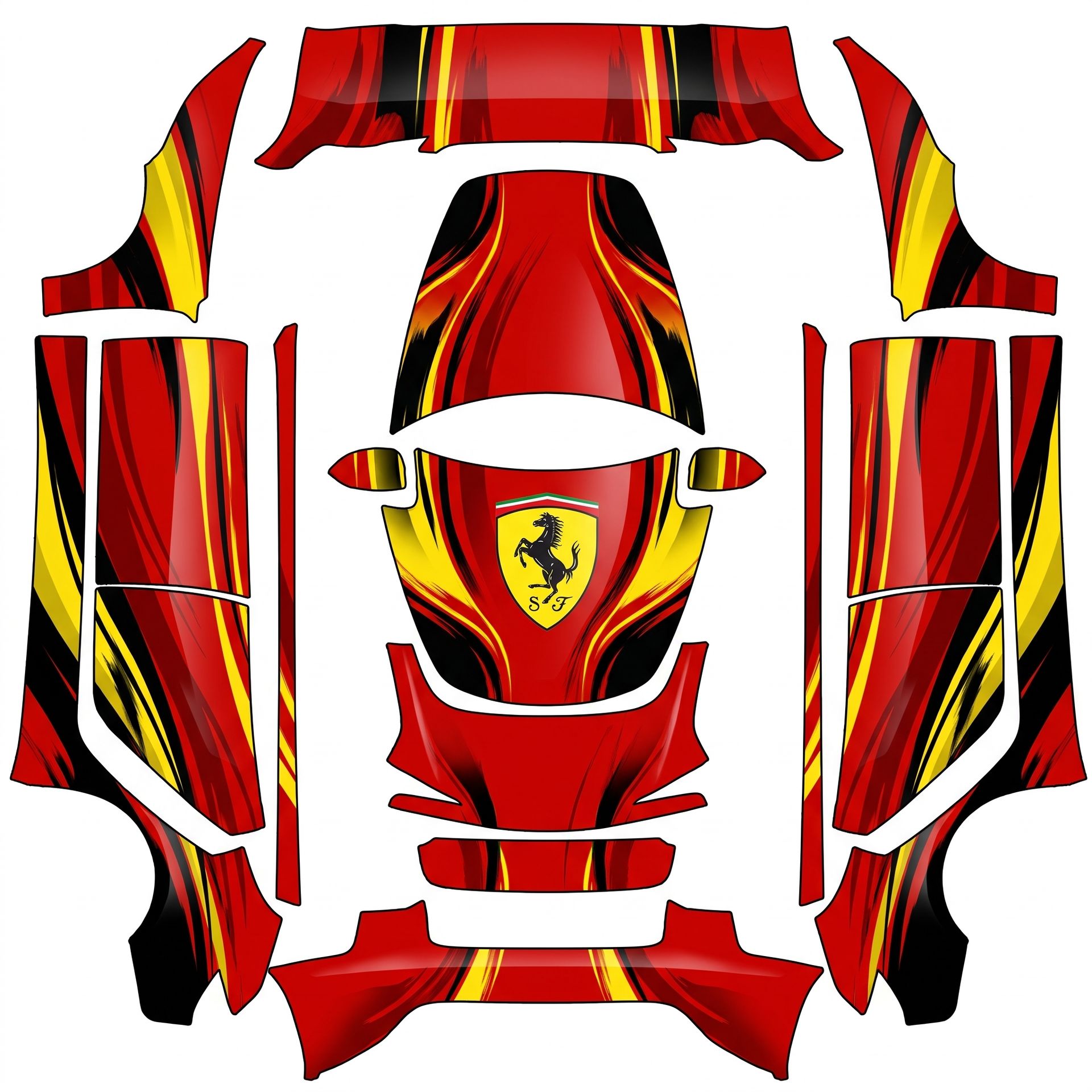 Perfect! — AI wrap design for a Model 3 (2024+ Base)