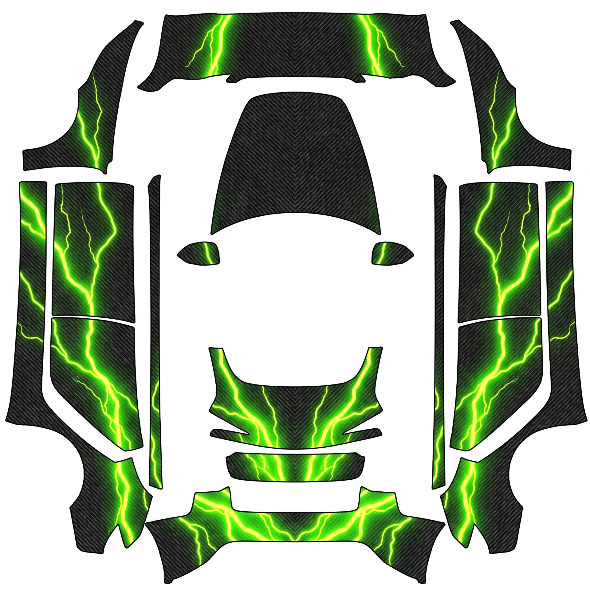 Ultra-detailed, highly realistic tight-mesh — AI wrap design for a Model 3 (2024+) Standard & Premium