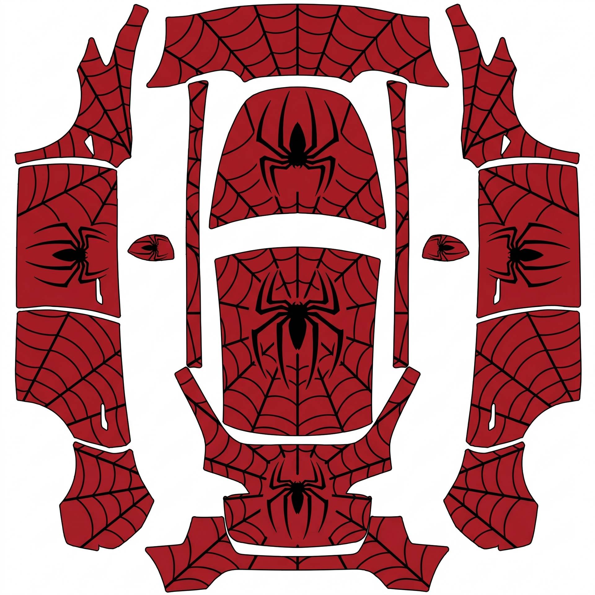 Spider-Man themed — AI wrap design for a Model Y