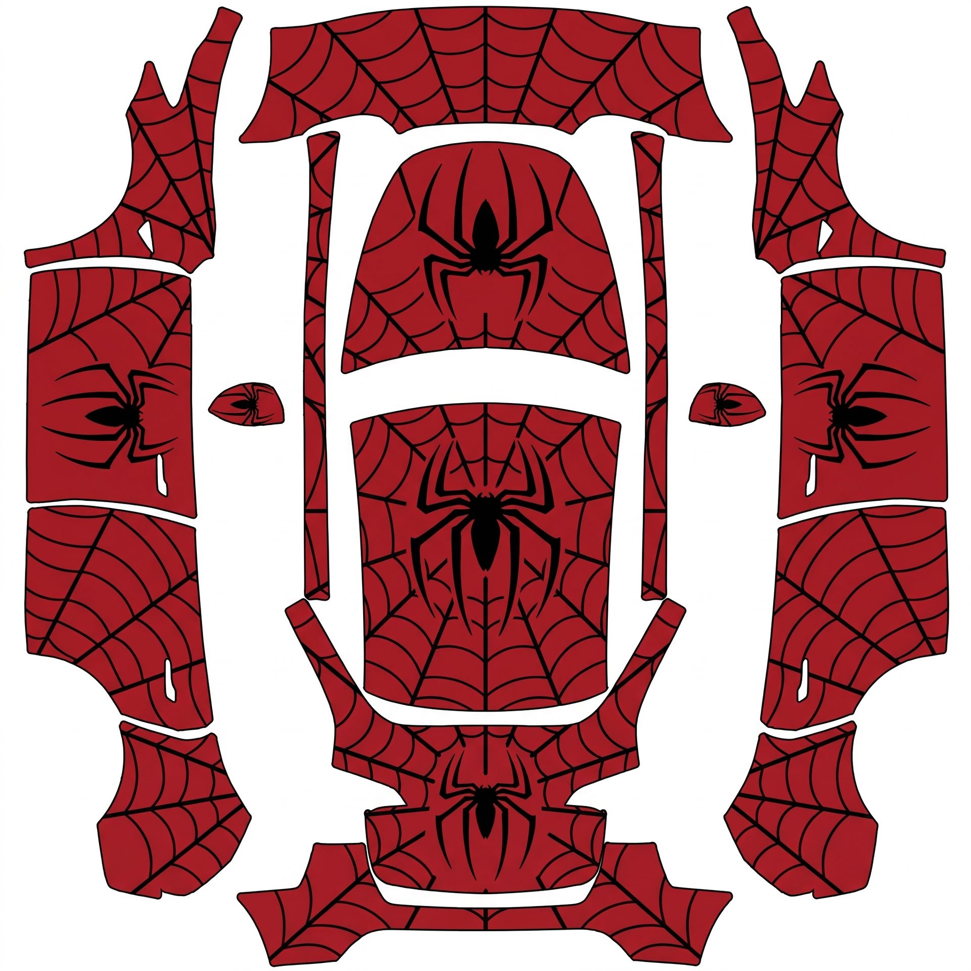 Spider-Man themed — AI wrap design for a Model Y