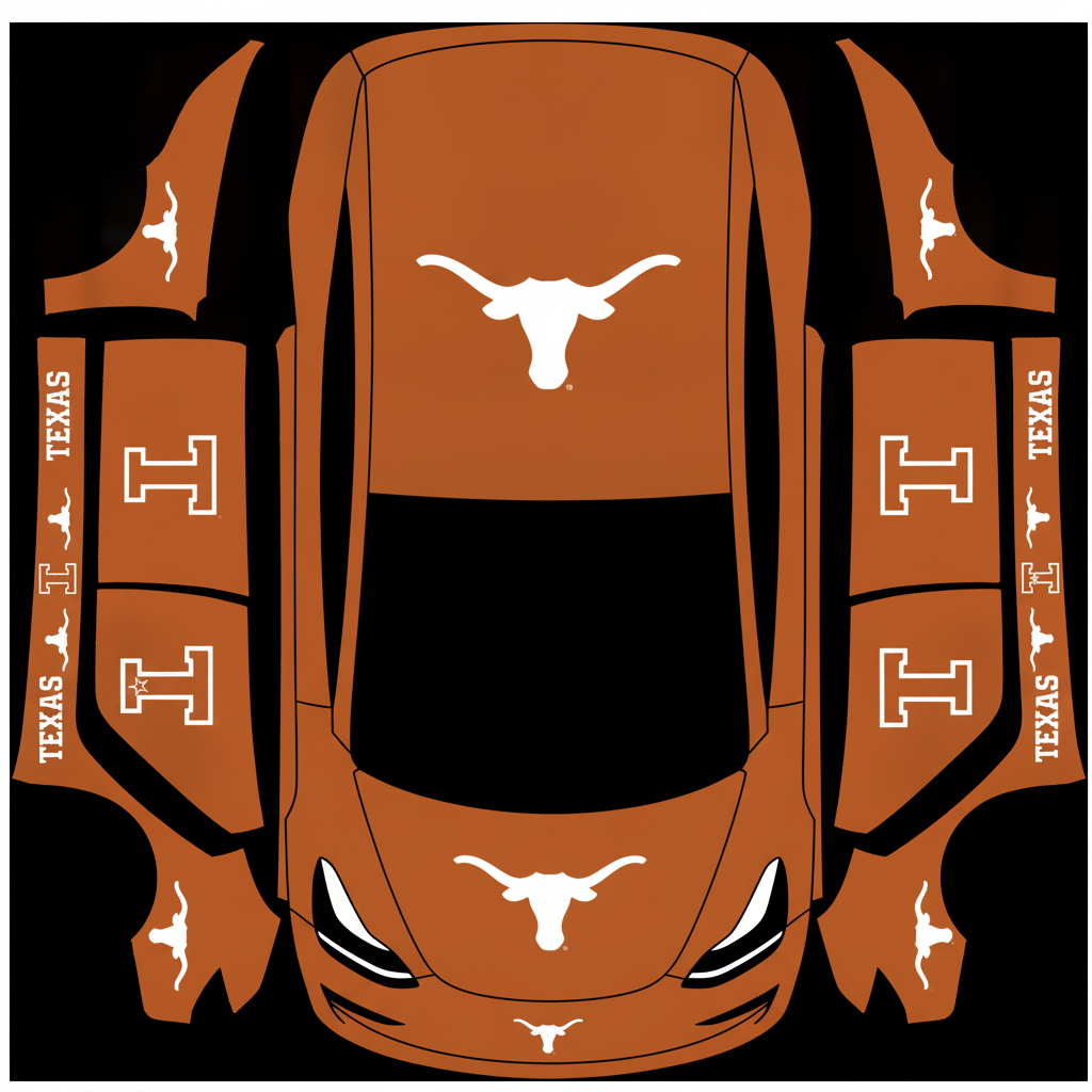 My wrap to be based on the university — AI wrap design for a Model 3 (2024+) Standard & Premium