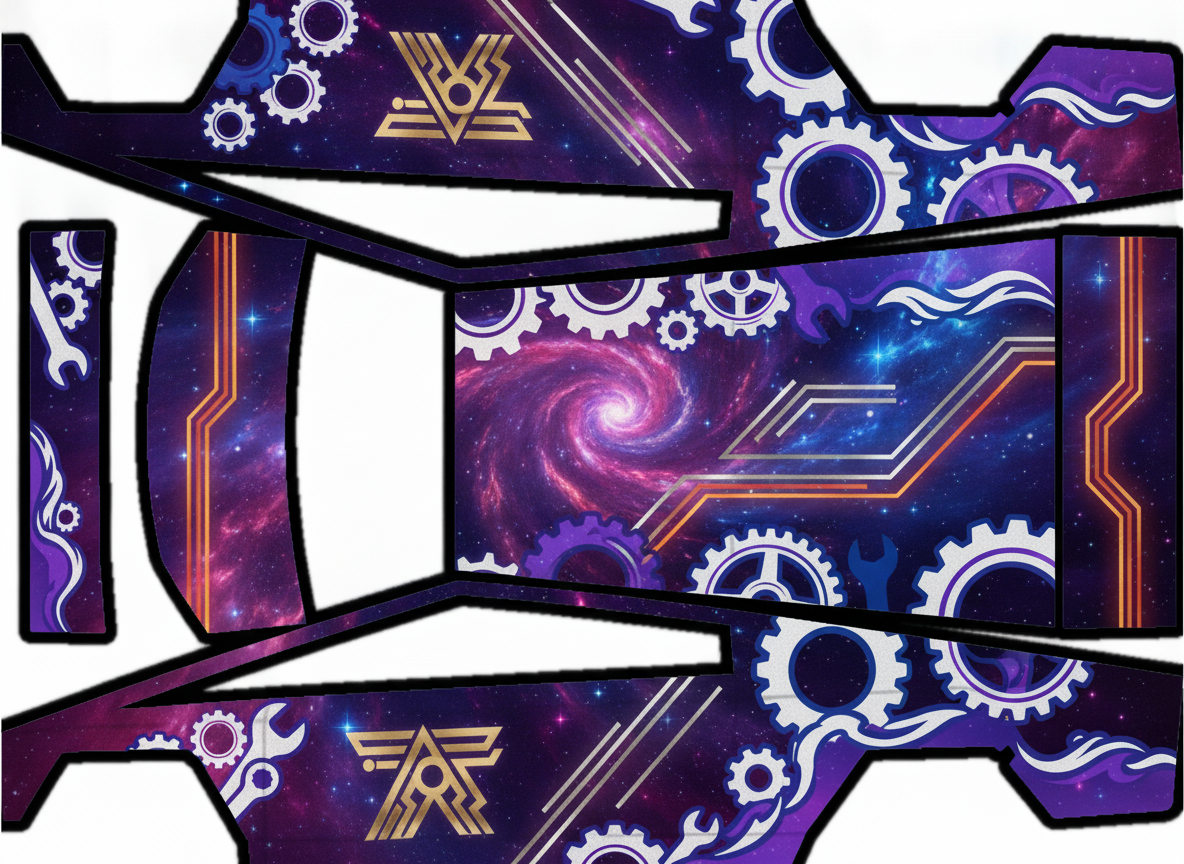 Https://www.eastcoastmechanical.org/ Make — AI wrap design for a Cybertruck