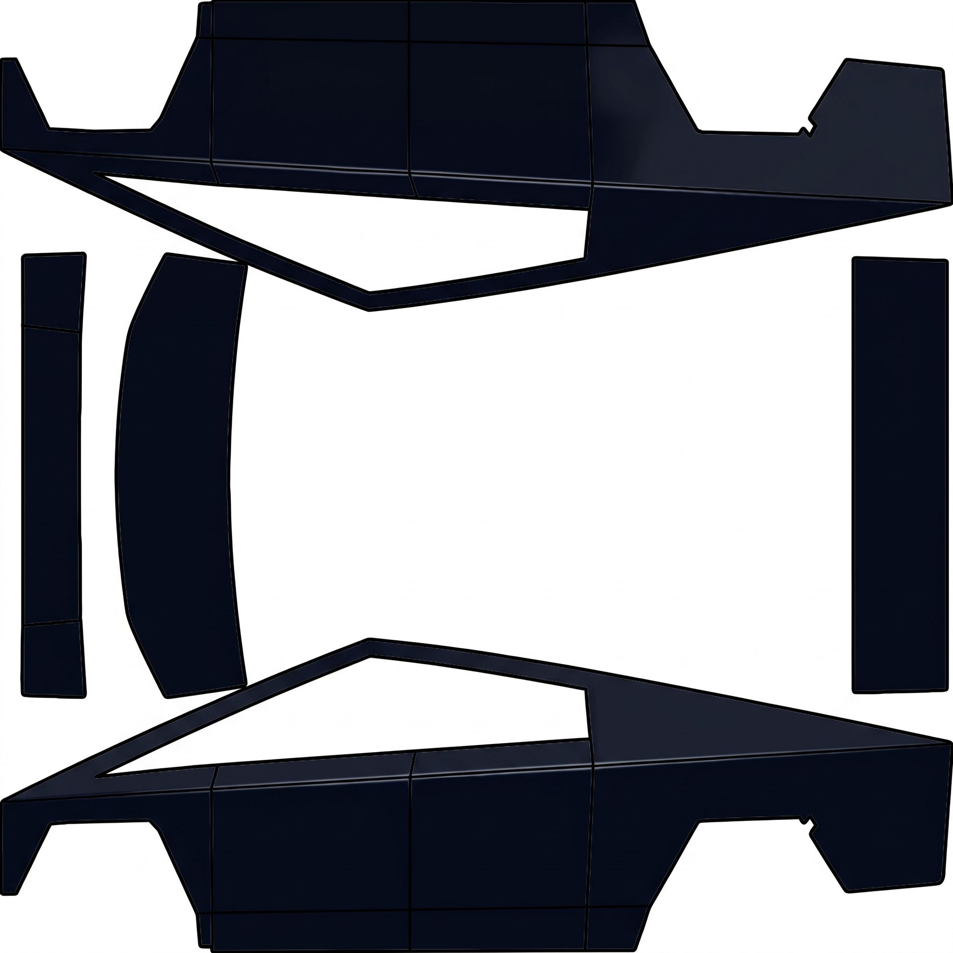 Perfect! — AI wrap design for a Cybertruck