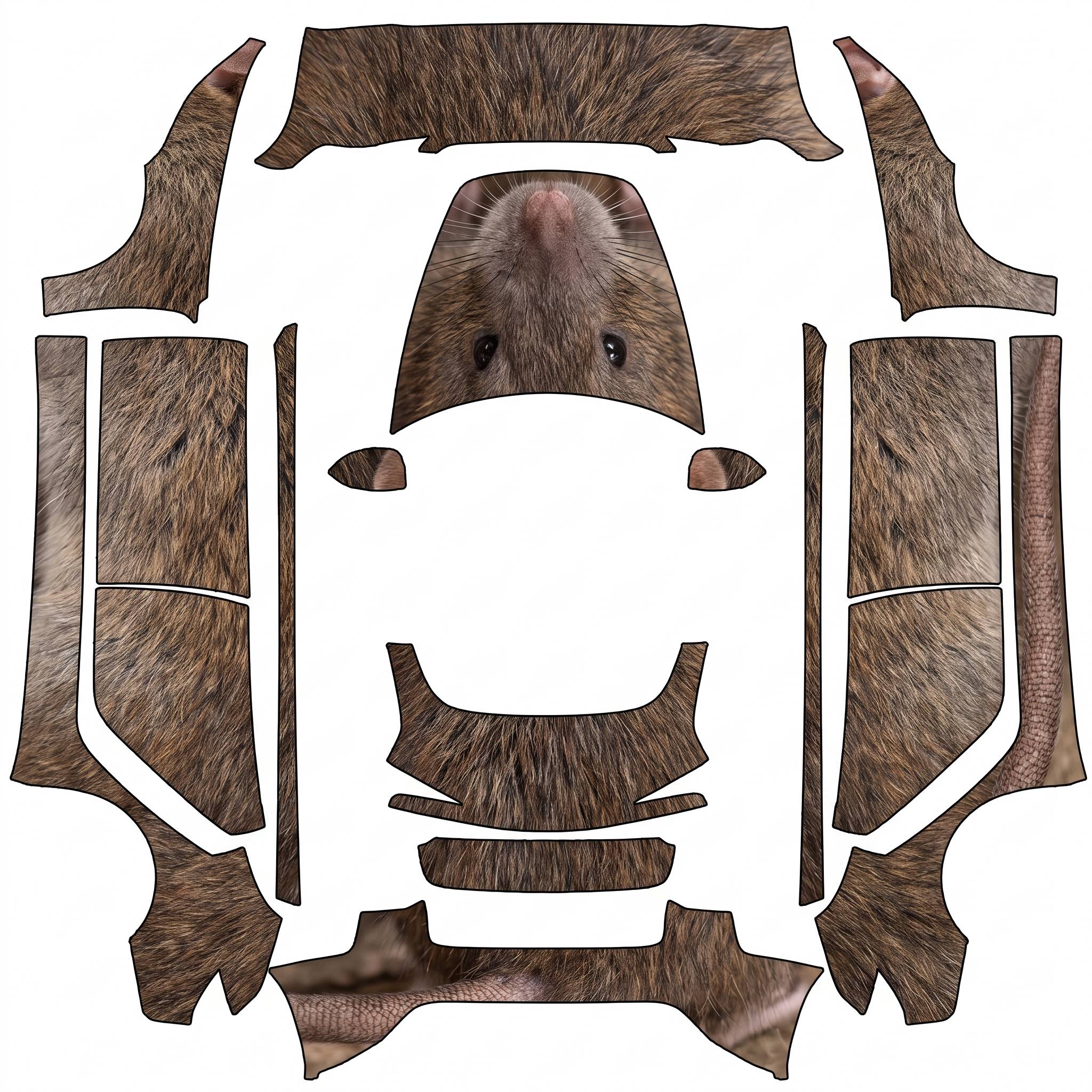 Rat wrap for my Tesla? — AI wrap design for a Model 3 (2024+ Base)