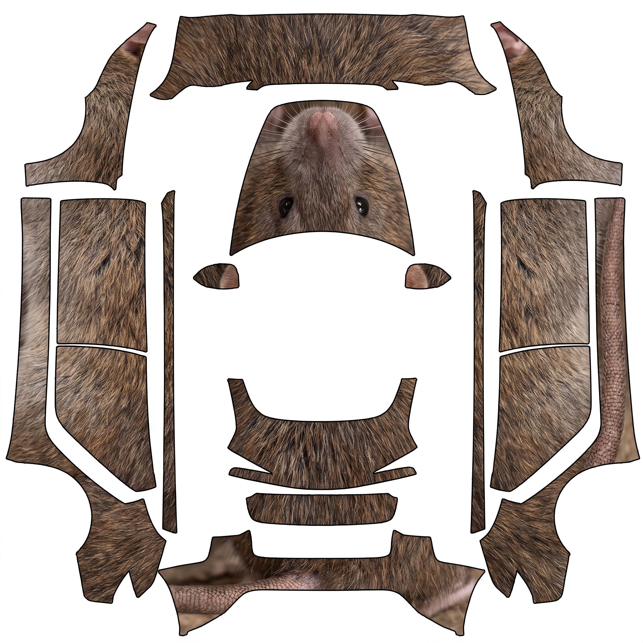 Rat wrap for my Tesla? — AI wrap design for a Model 3 (2024+ Base)
