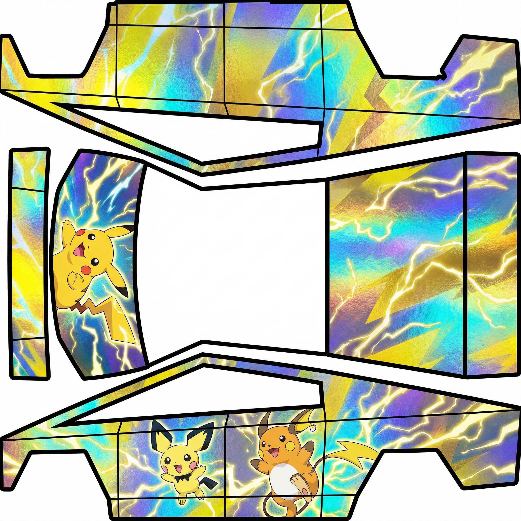 Pokemon Pikachu electric yellow — AI wrap design for a Cybertruck