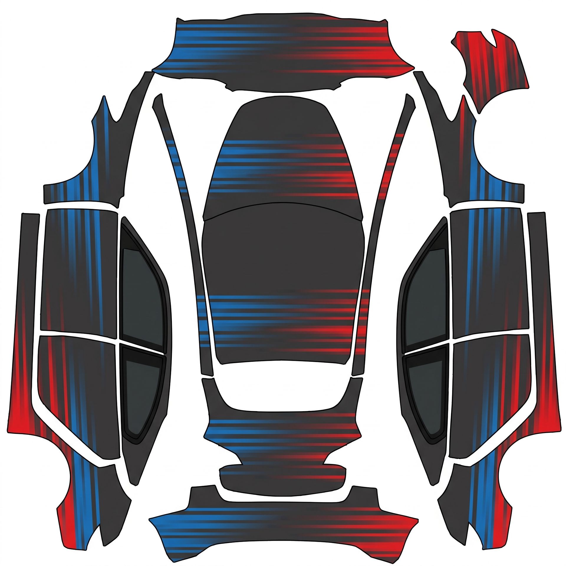 Excellent choice! — AI wrap design for a Model 3
